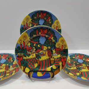 Trisa Christmas Memories Salad Dessert Lunch Bread Cookie Plates